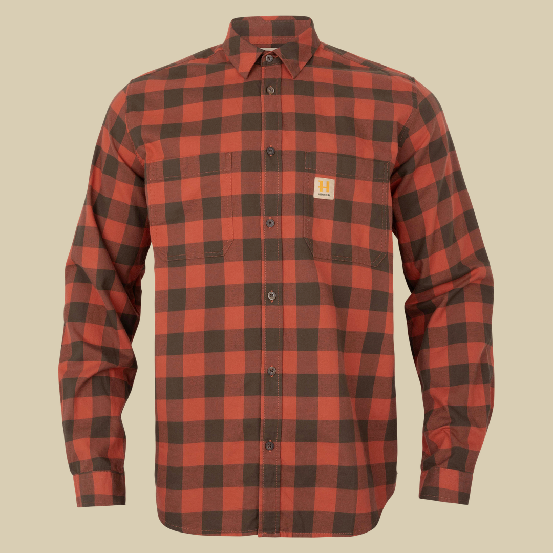 Chemise Scandinavian Härkila - Autumn orange check