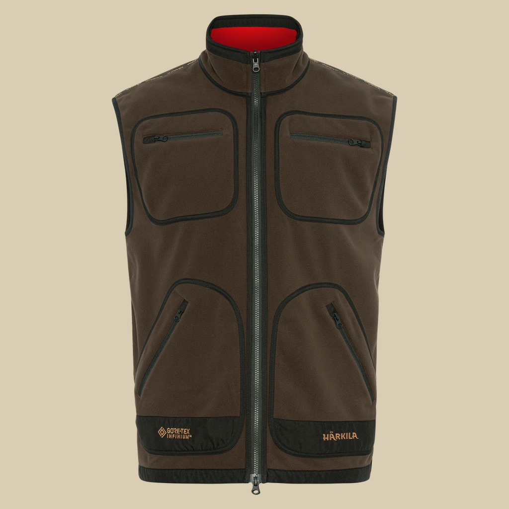 Gilet Polaire Kamko Härkila - Brown/Red