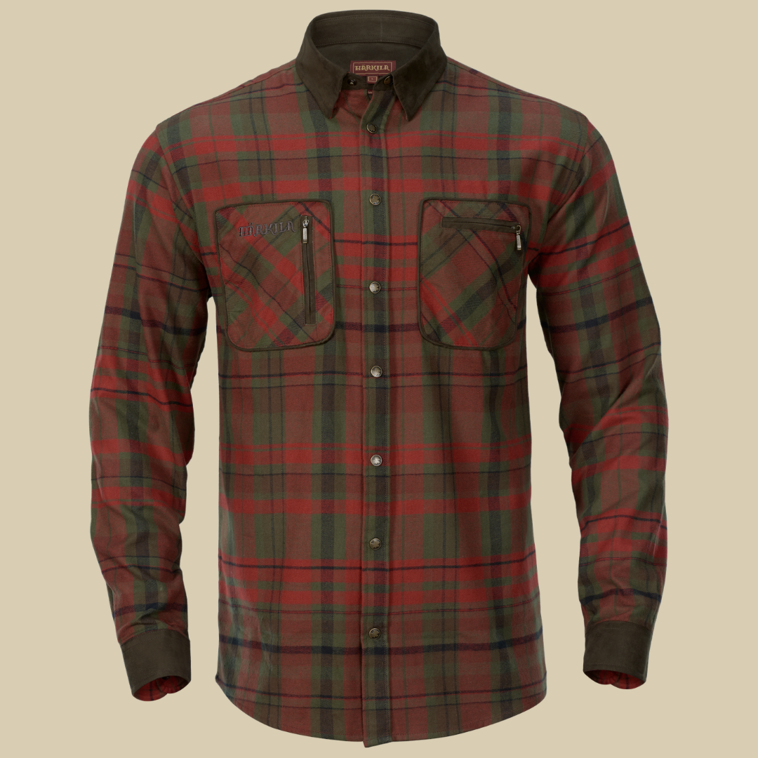 Harkila Chemise Pajala Red autumn check