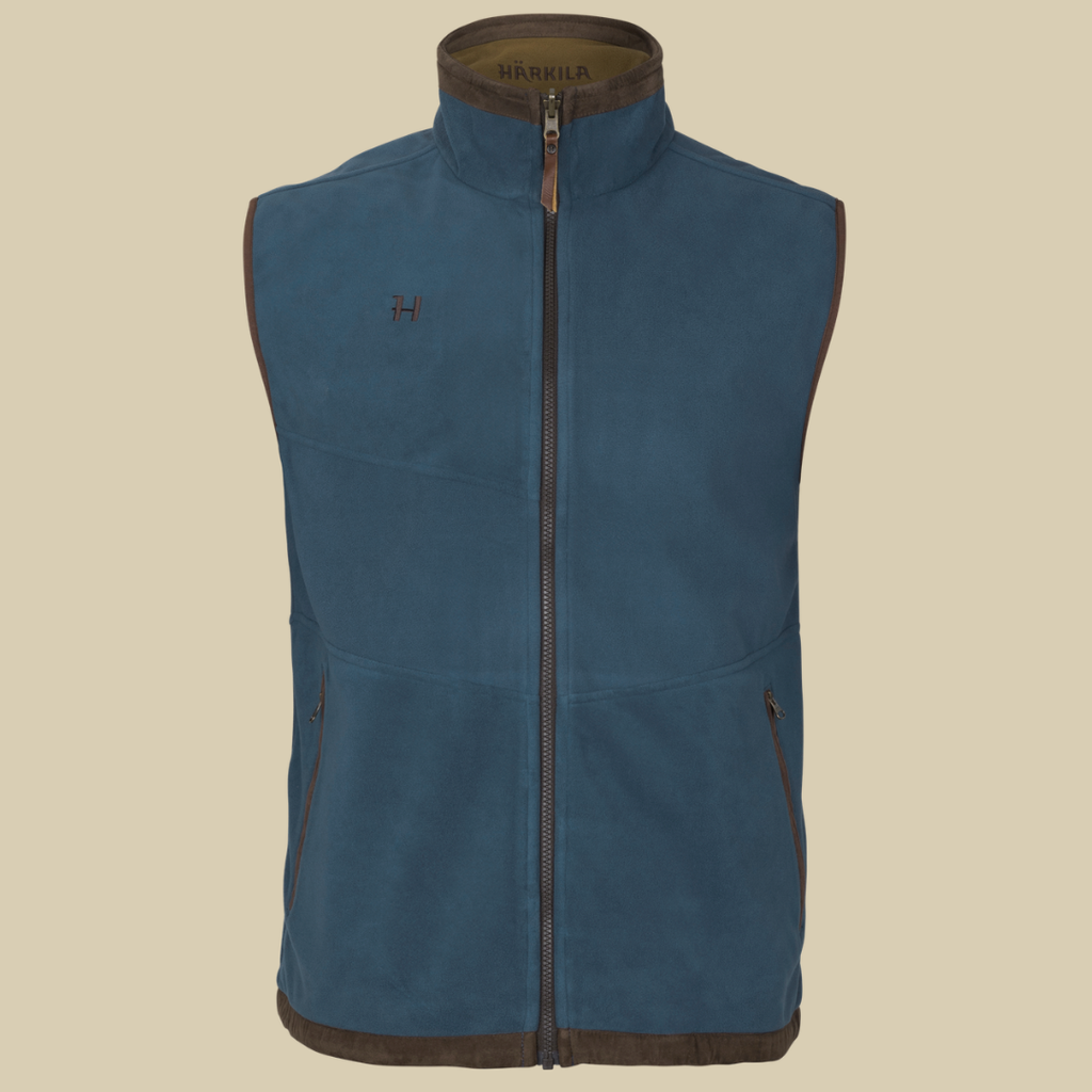 Harkila Gilet Kamko Estate WSP Reversible Dark olive Sea blue