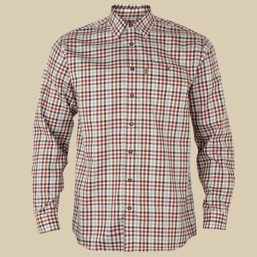 Harkila Chemise Milford Bloodstone red/white