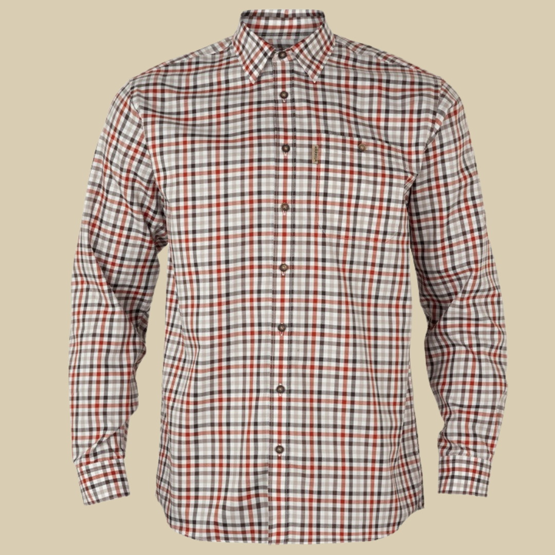 Harkila Chemise Milford Bloodstone red/white