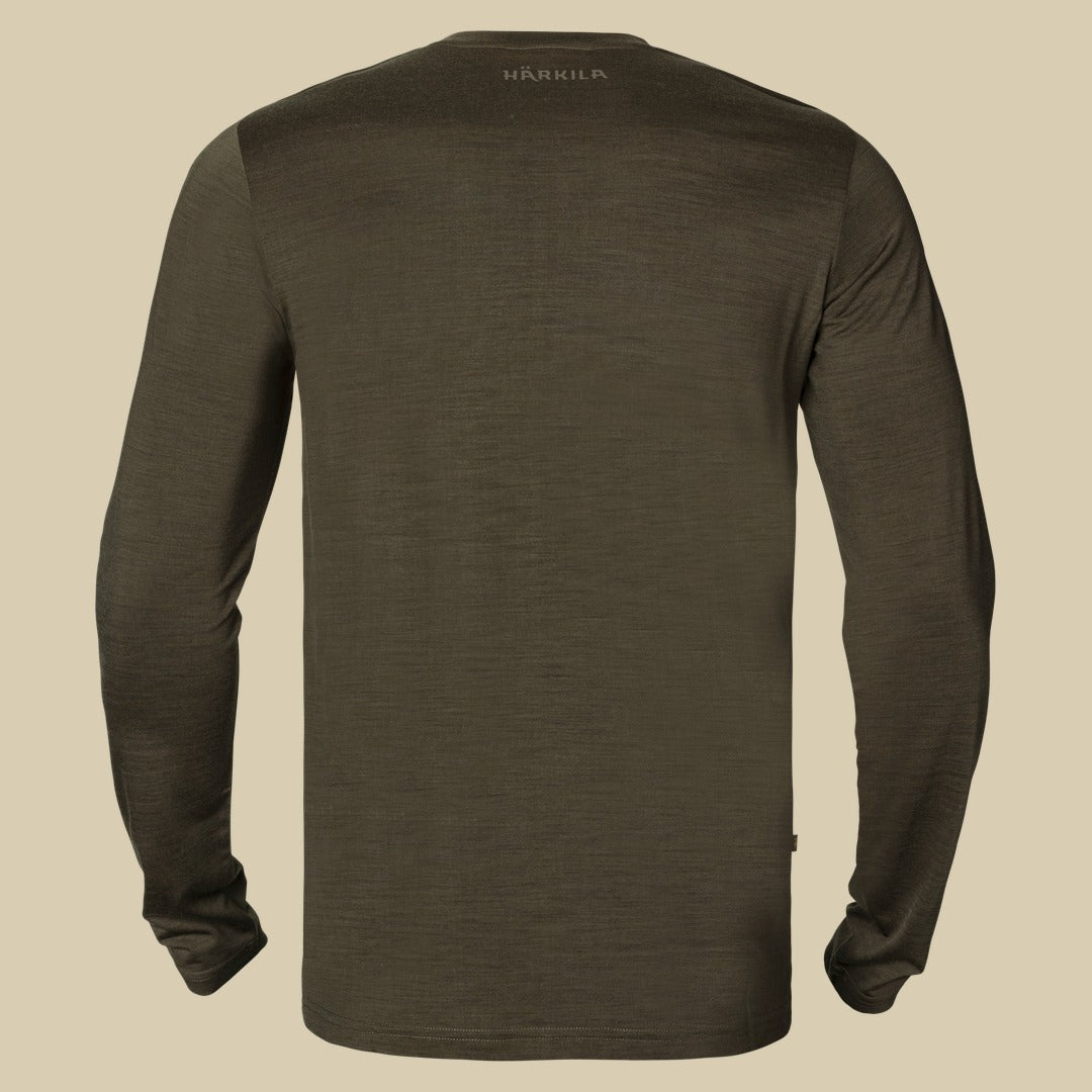 T-shirt manches longues Base All Season Härkila - Willow green