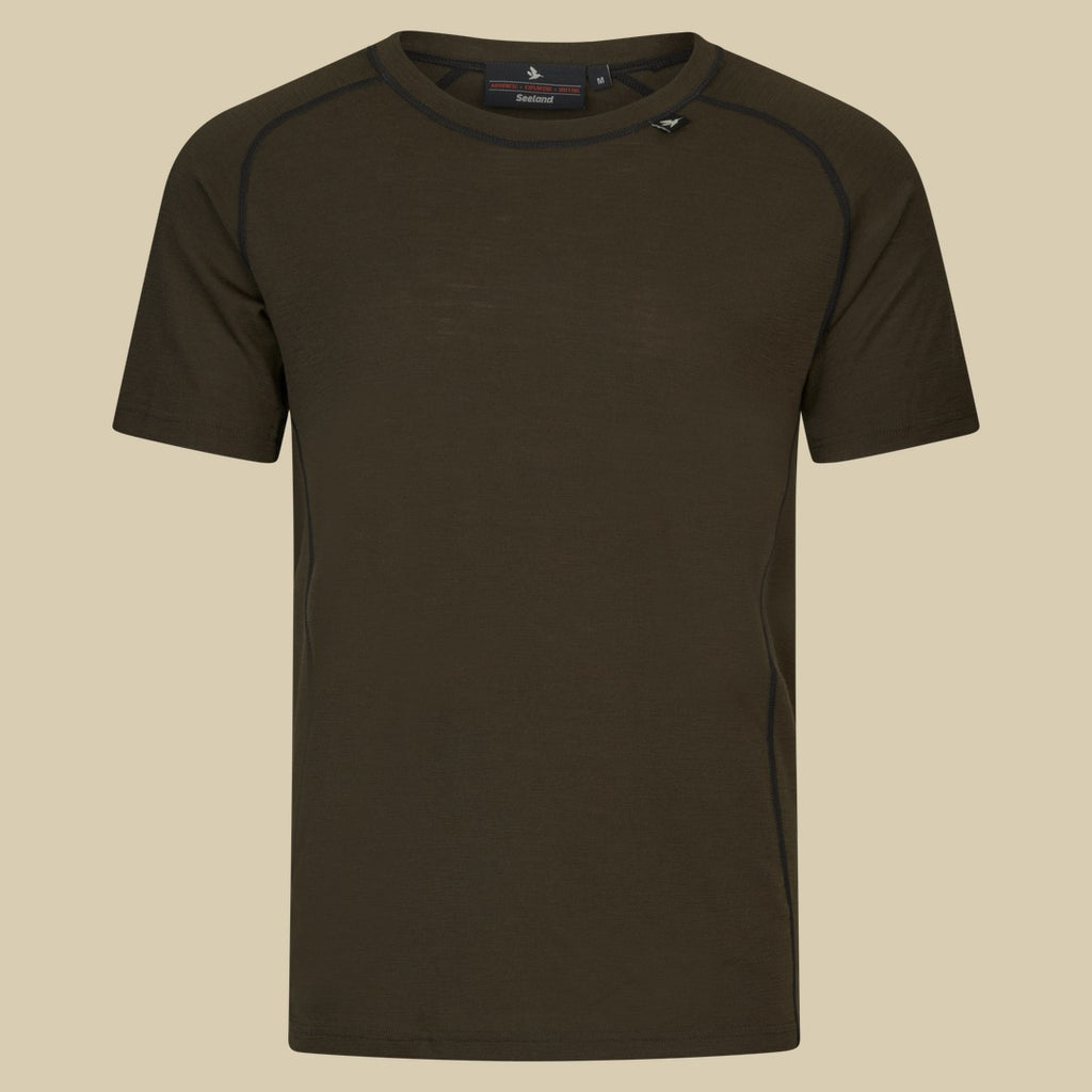 T-shirt Apex en mérinos Seeland - Pine green