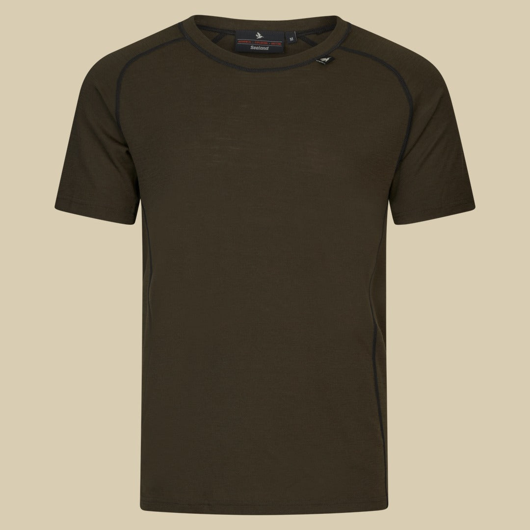 T-shirt Apex en mérinos Seeland - Pine green