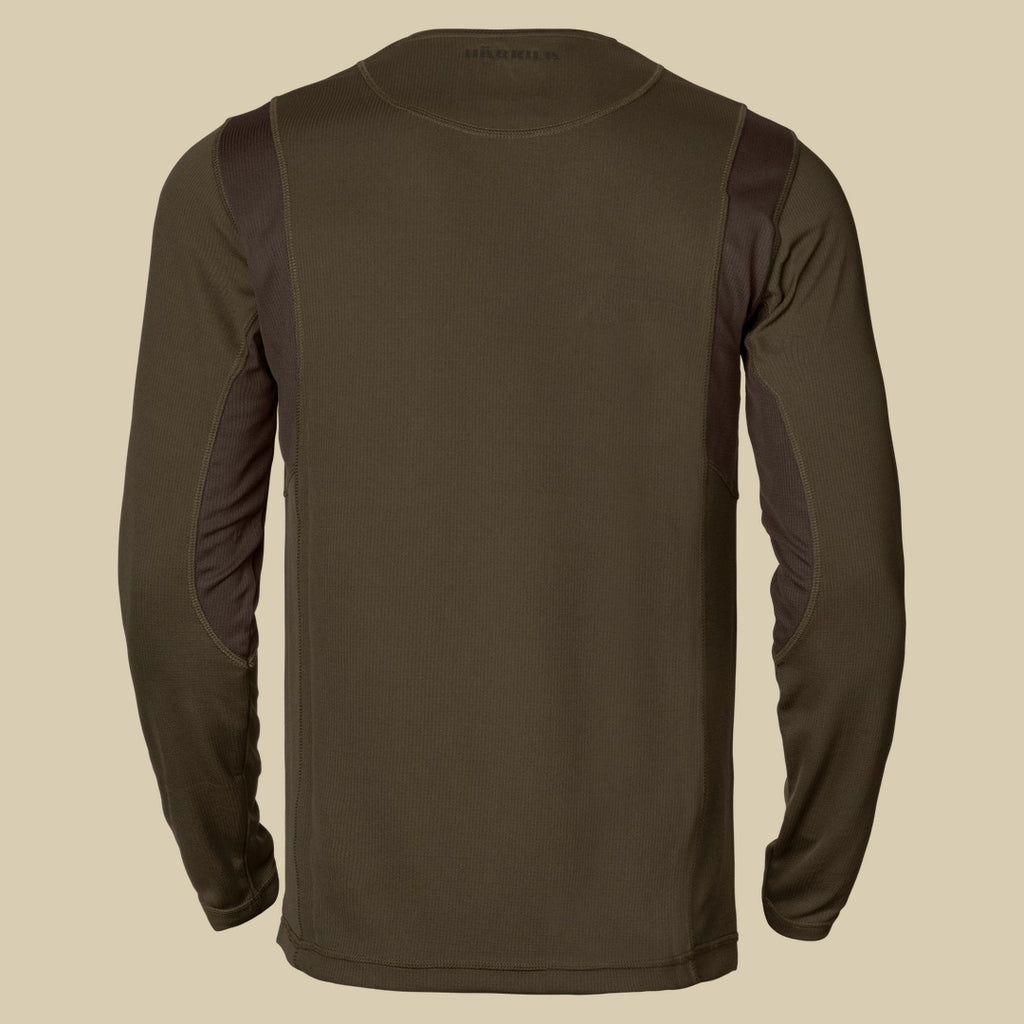 T-shirt Forest Hunter L/S Härkila - Hunting green/Shadow brown