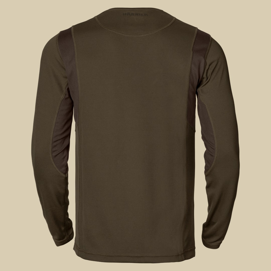 T-shirt Forest Hunter L/S Härkila - Hunting green/Shadow brown