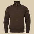 Pull demi-zip en maille Annaboda WSP Härkila - Demitasse brown