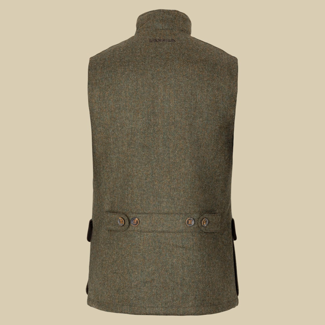 Gilet Kenmore Härkila - Forest green/Herringbone