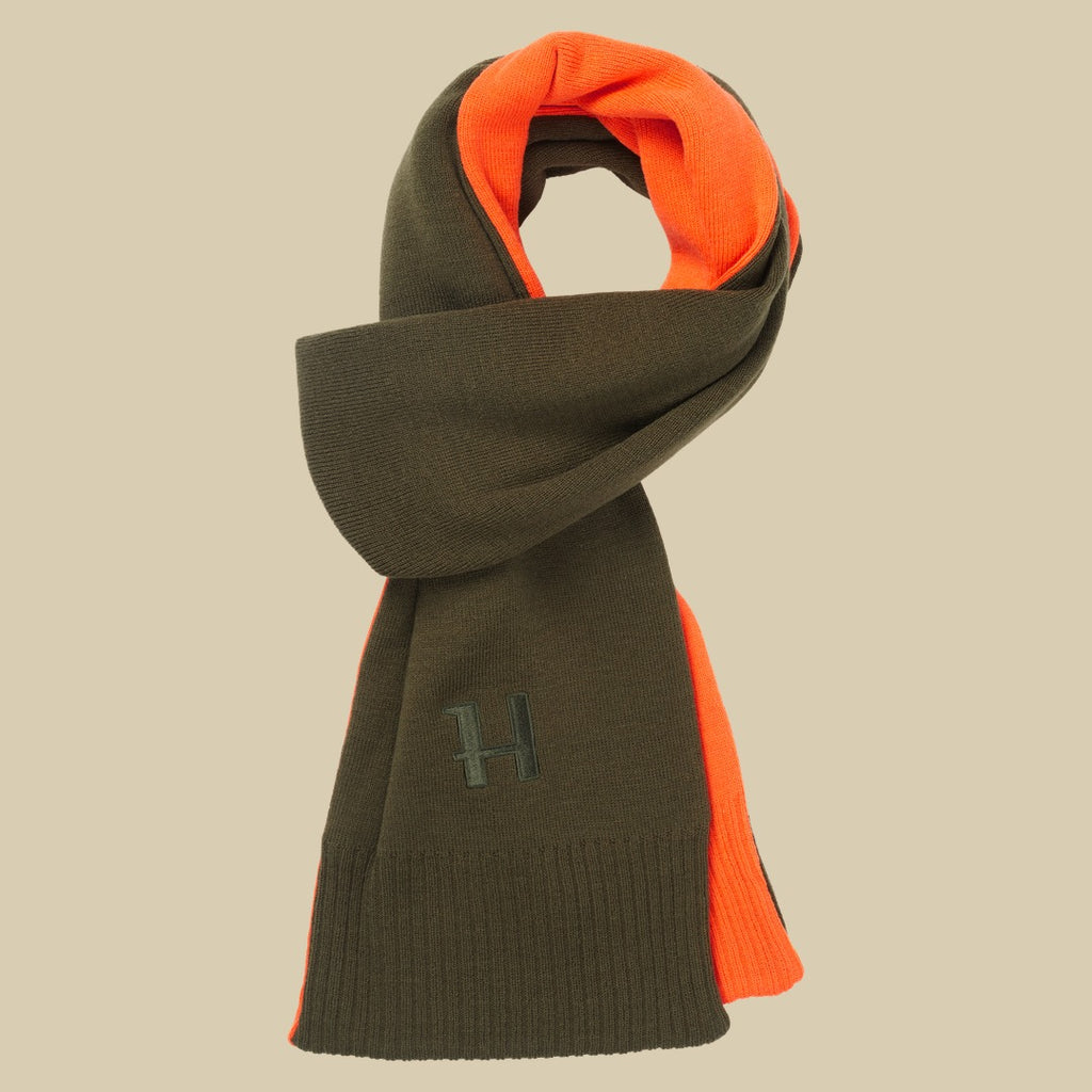 Écharpe réversible Härkila - Willow green/Orange