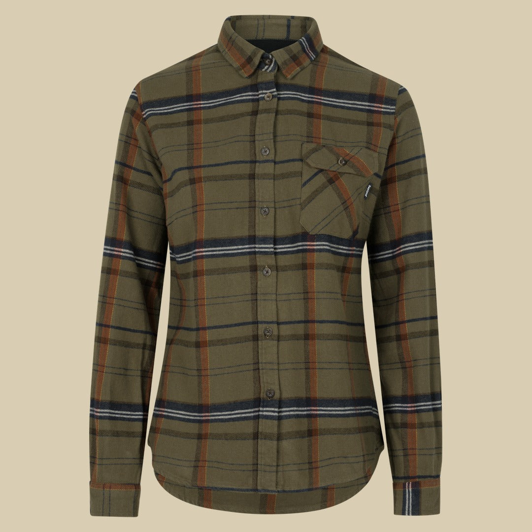 Chemise en flanelle Skye Femme Seeland - Grape Leaf/Terracotta Check