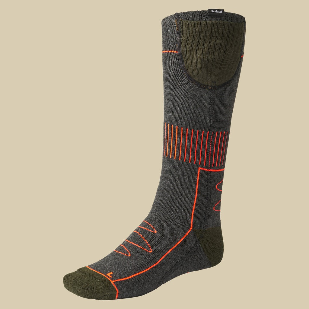 Chaussettes chauffantes Celsius Heat Seeland - Pine green melange