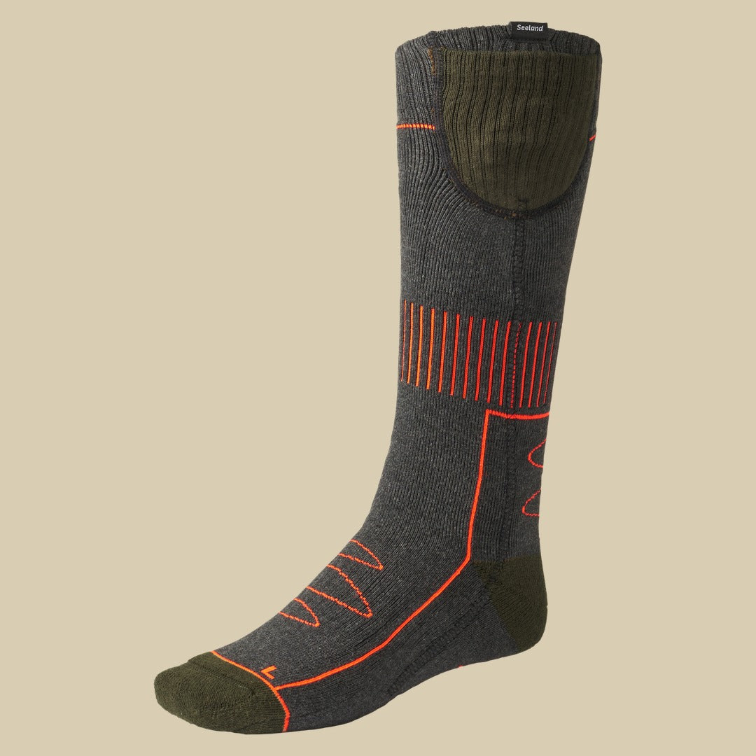 Chaussettes chauffantes Celsius Heat Seeland - Pine green melange