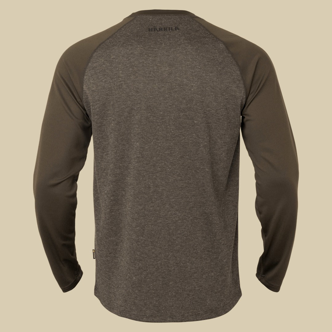 T-shirt manches longues Kodiak CleverWool Härkila - Dark hunting green