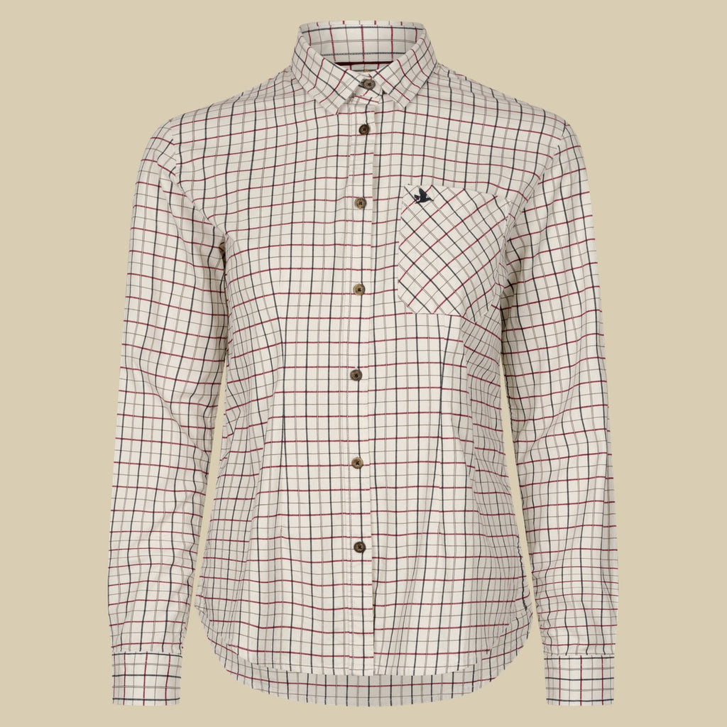 Chemise de tir Kerry Femme Seeland - Cabernet/Blue Check