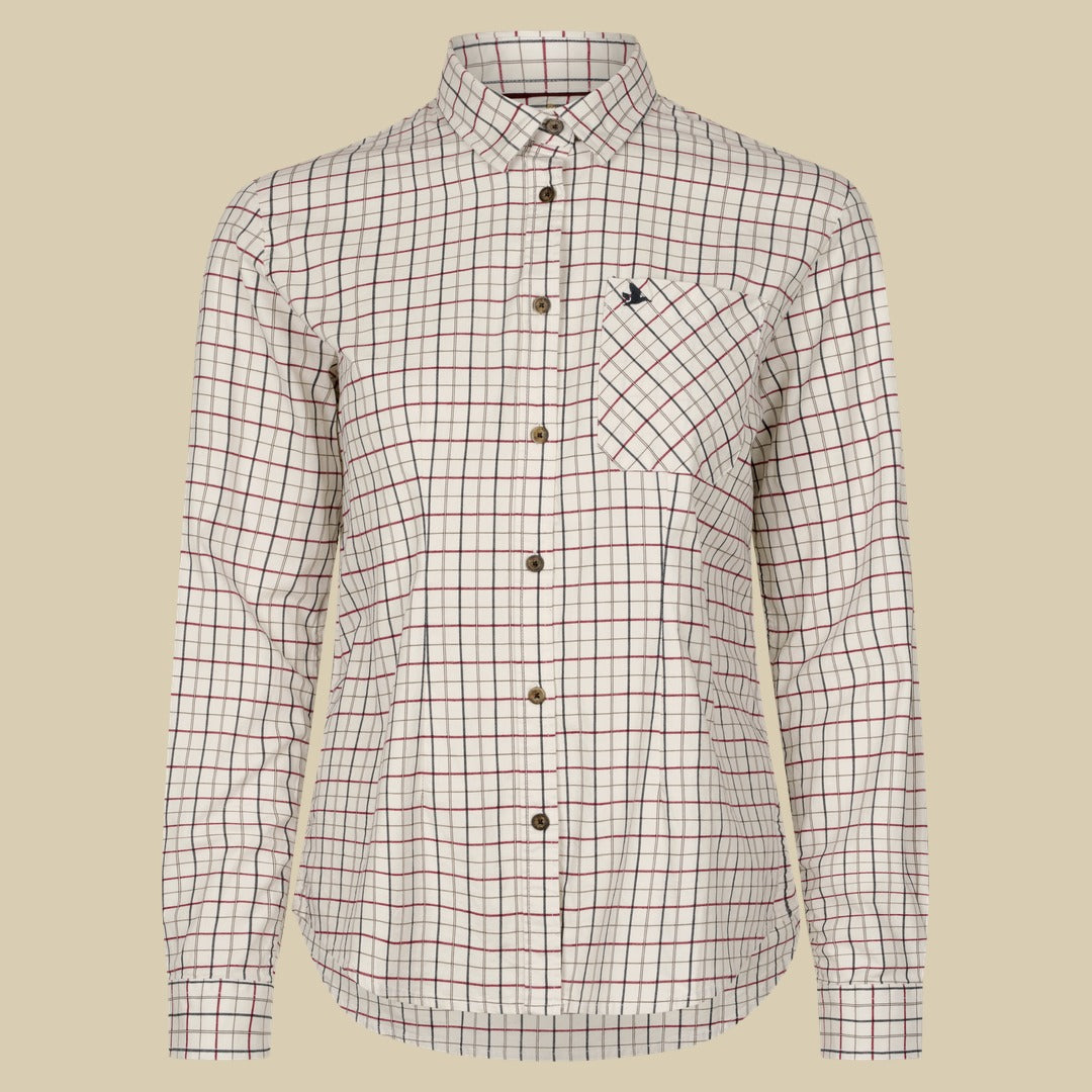 Chemise de tir Kerry Femme Seeland - Cabernet/Blue Check