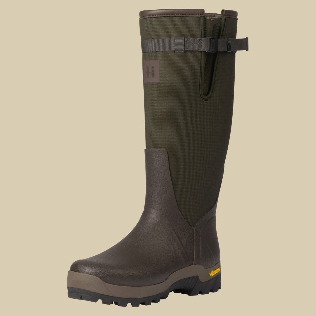 Bottes Forester Textile en caoutchouc Härkila - Willow green/Deep brown