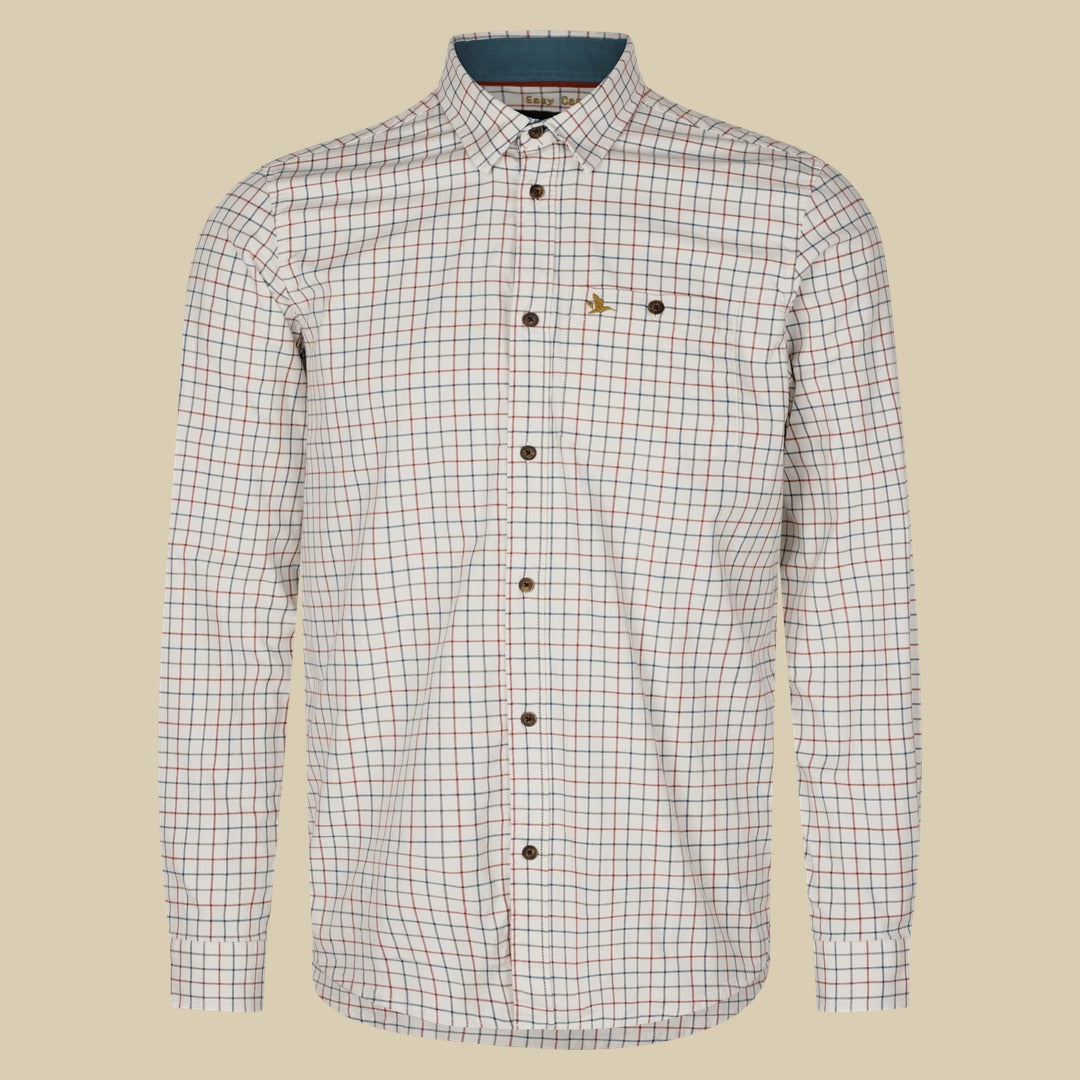 Chemise de tir Oxford Seeland - Grape Leaf/Terracotta Check