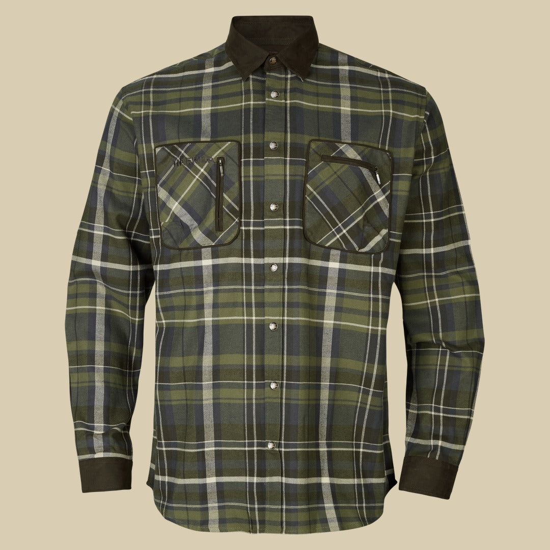Chemise Pajala Härkila - Olive check
