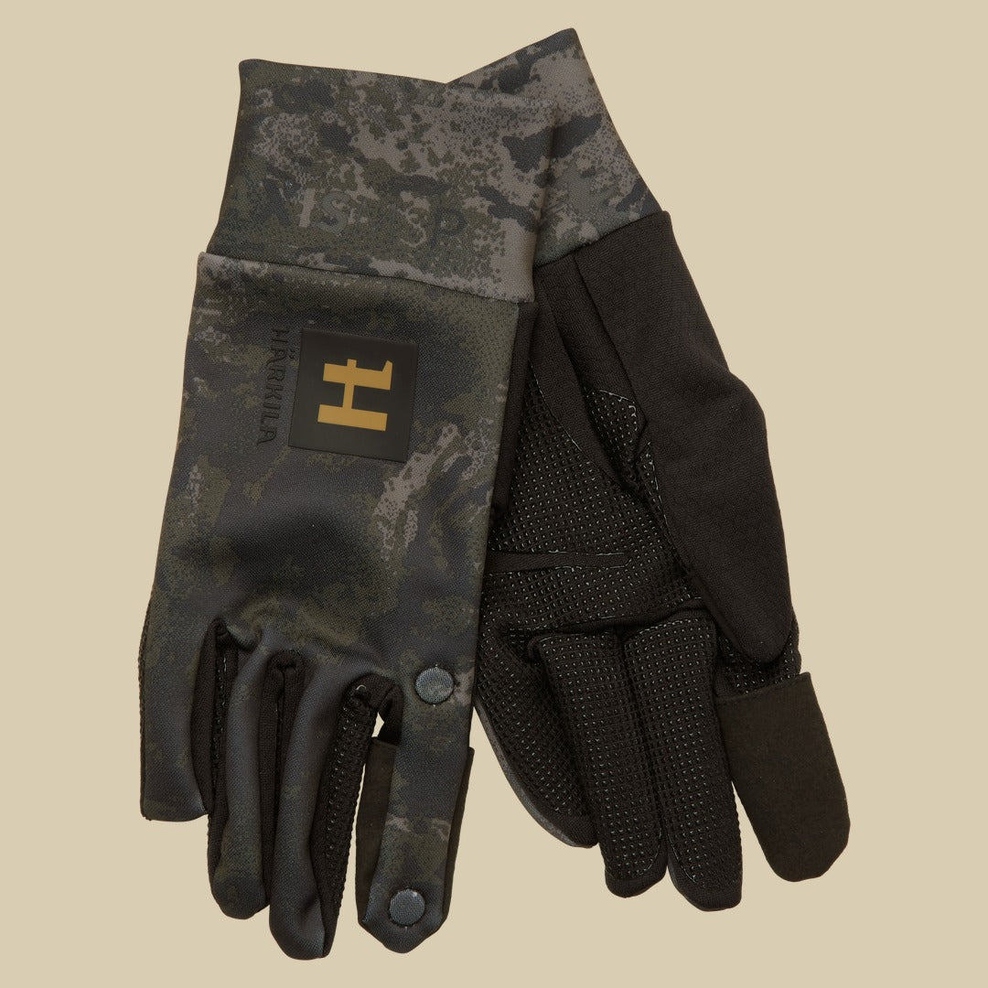Gants polaires NOCTYX Camo à doigts rabattables Härkila - AXIS MSP®Black