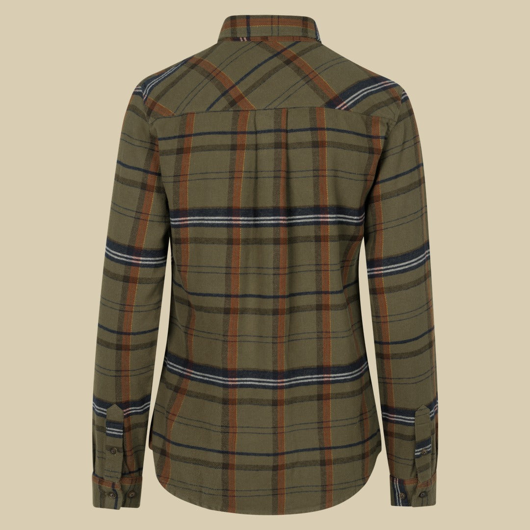 Chemise en flanelle Skye Femme Seeland - Grape Leaf/Terracotta Check