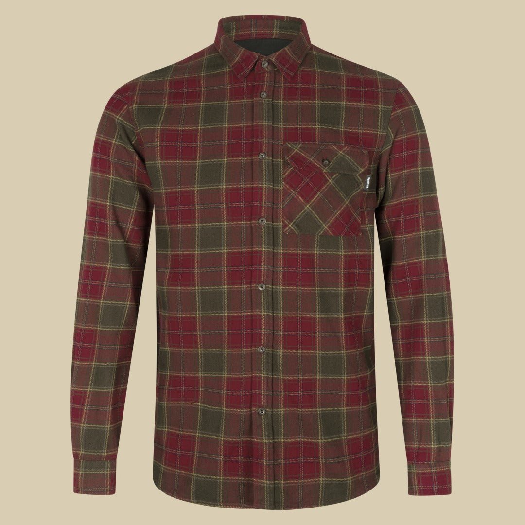 Chemise en flanelle Glen Seeland - Red forest check
