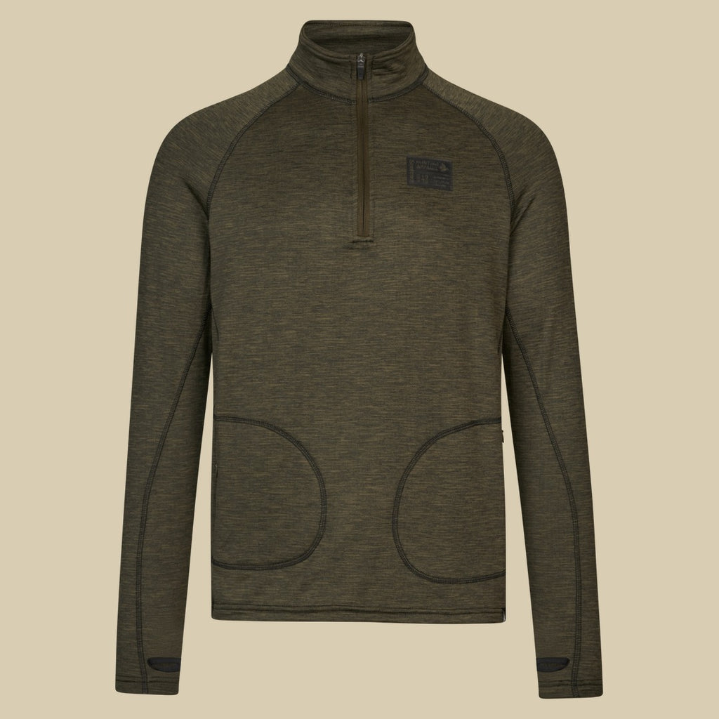 Pull demi-zip Peak Seeland - Pine green melange