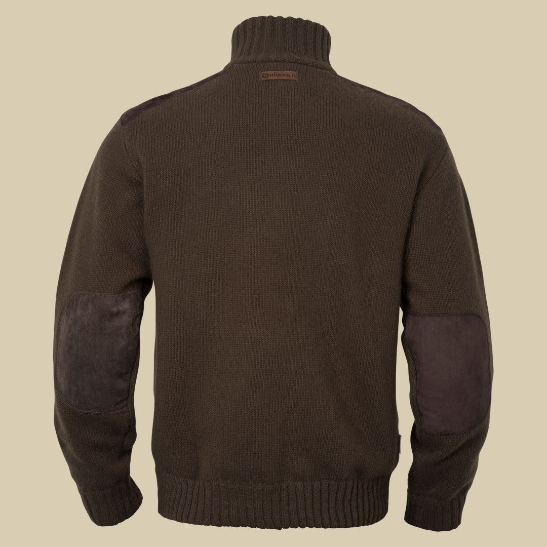Pull demi-zip en maille Annaboda WSP Härkila - Demitasse brown