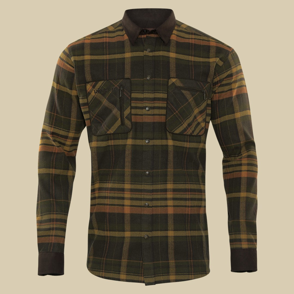 Chemise Pajala Härkila - Green/Brown