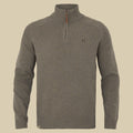 Pull demi-zip Vincent en mérinos Härkila - Dark sand