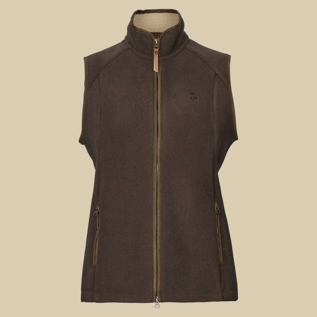 Gilet polaire Sandhem Sherpa Femme Härkila - Demitasse brown