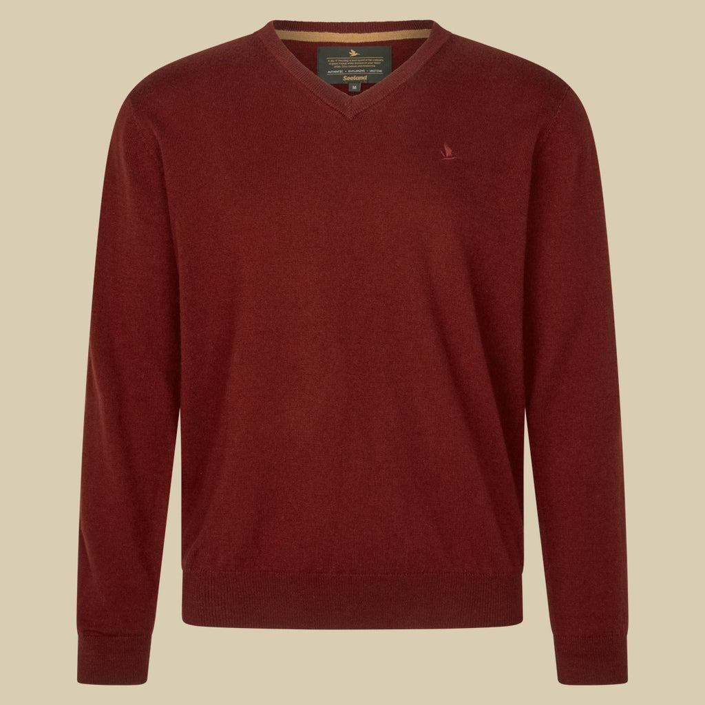 Pull col V Pine Seeland - Merlot