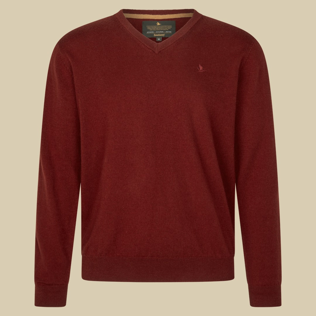 Pull col V Pine Seeland - Merlot