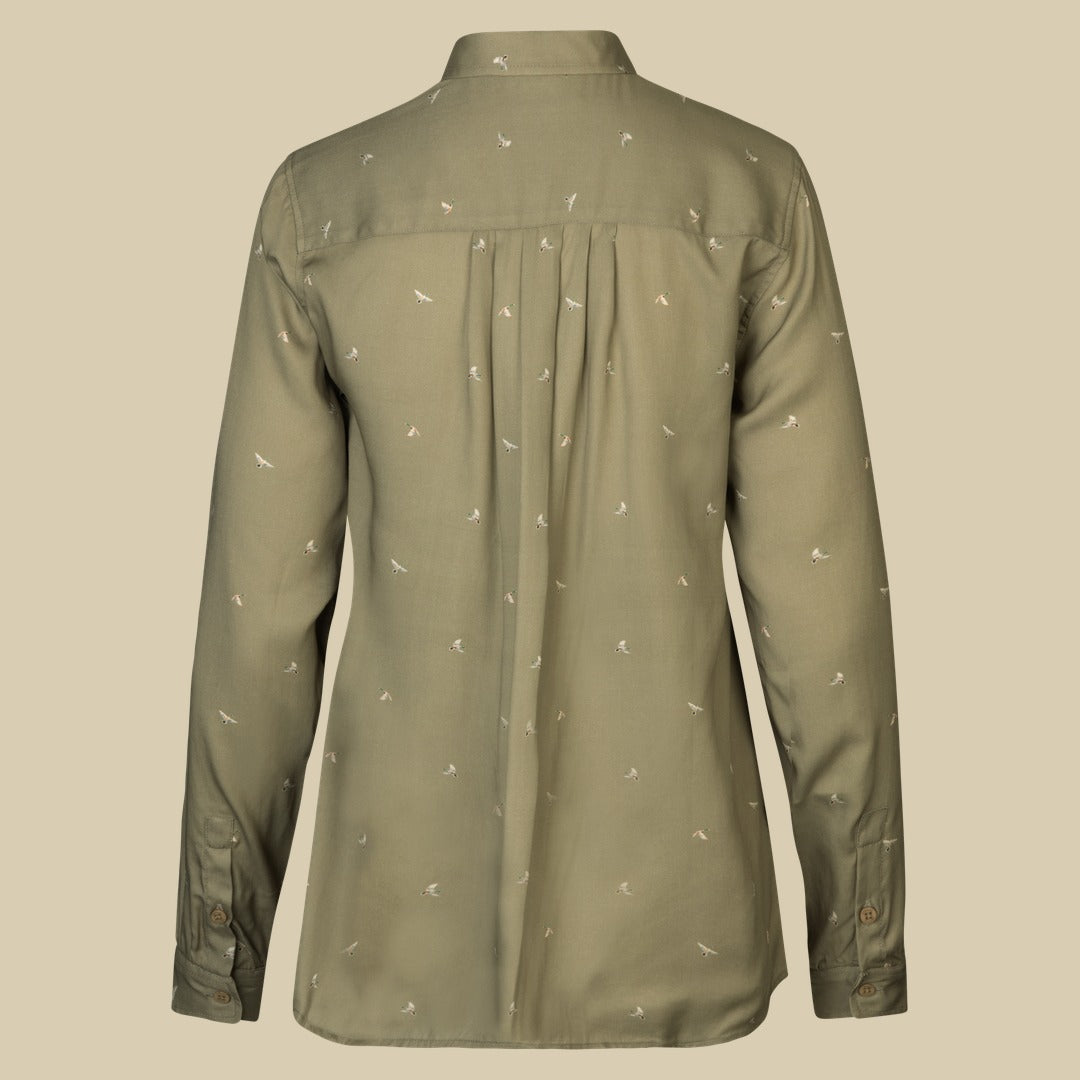 Chemise Abigail Femme Härkila - Dust green/Flying ducks