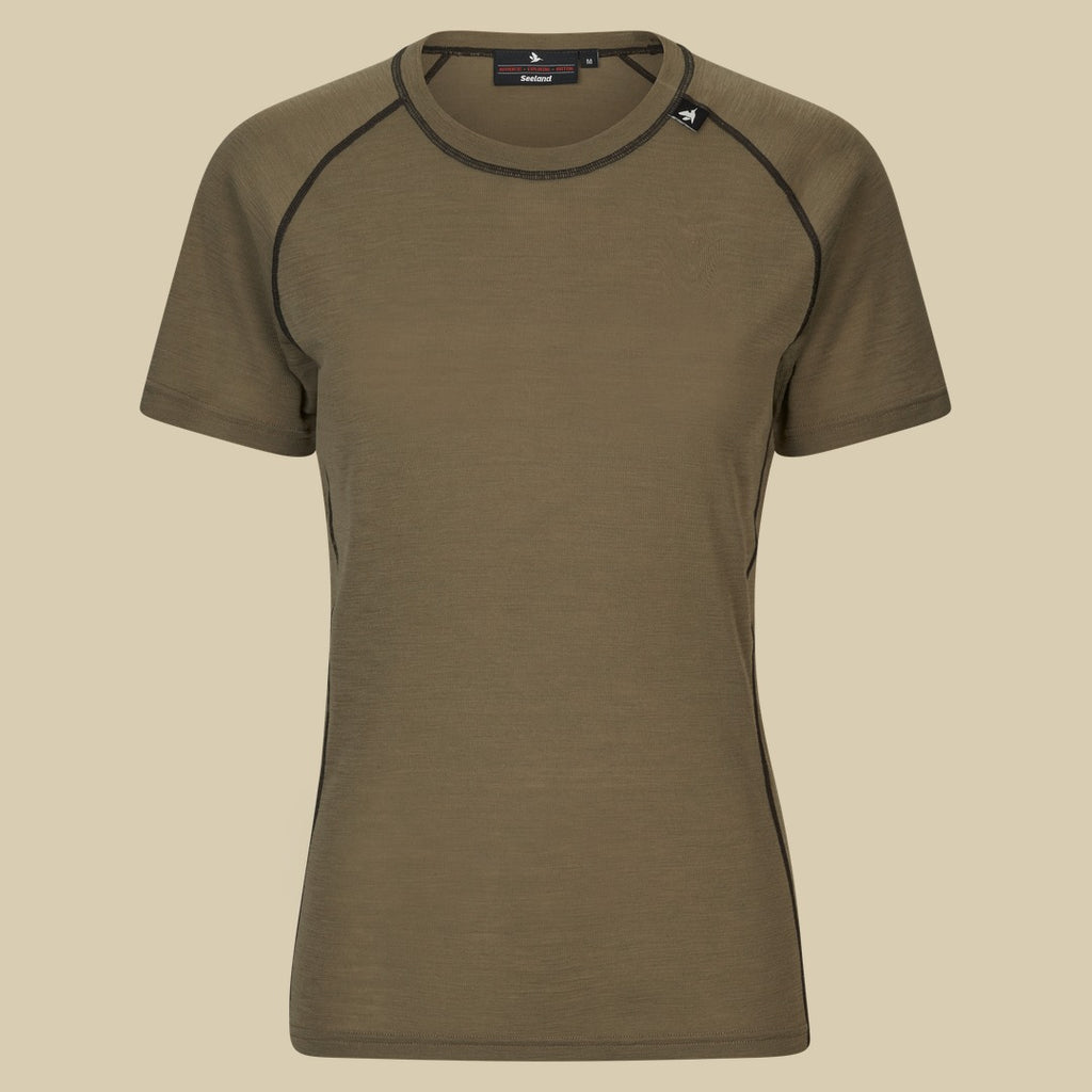 T-shirt Apex Aia en mérinos Femme Seeland - Covert Green