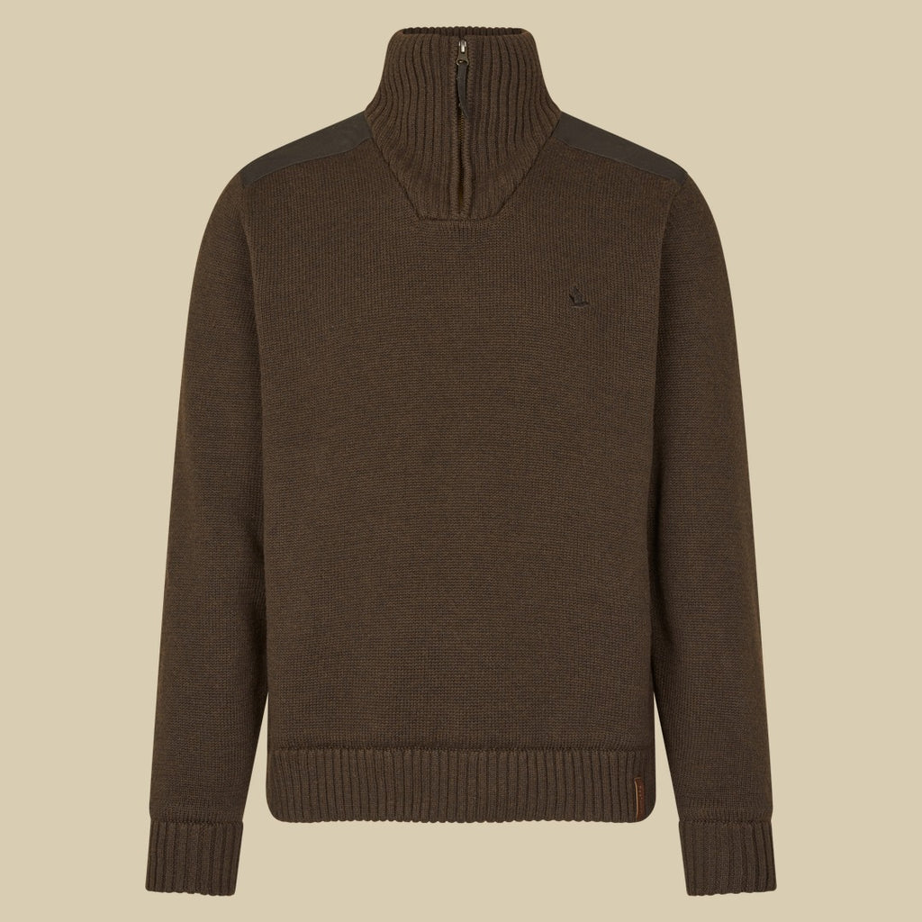 Pull coupe-vent en maille Haze Seeland - Dark Brown