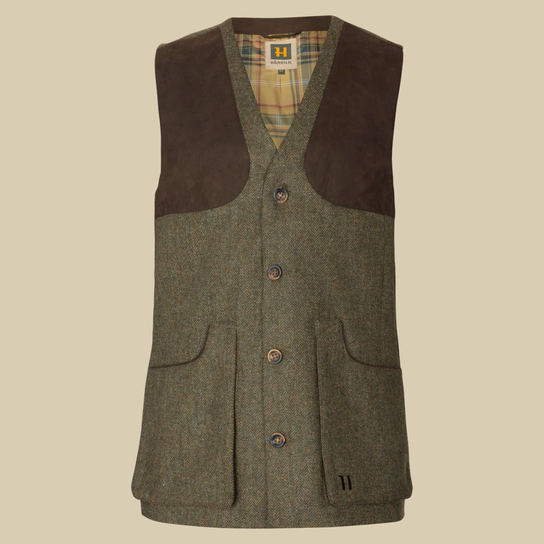 Gilet de tir Kenmore Härkila - Forest green/Herringbone
