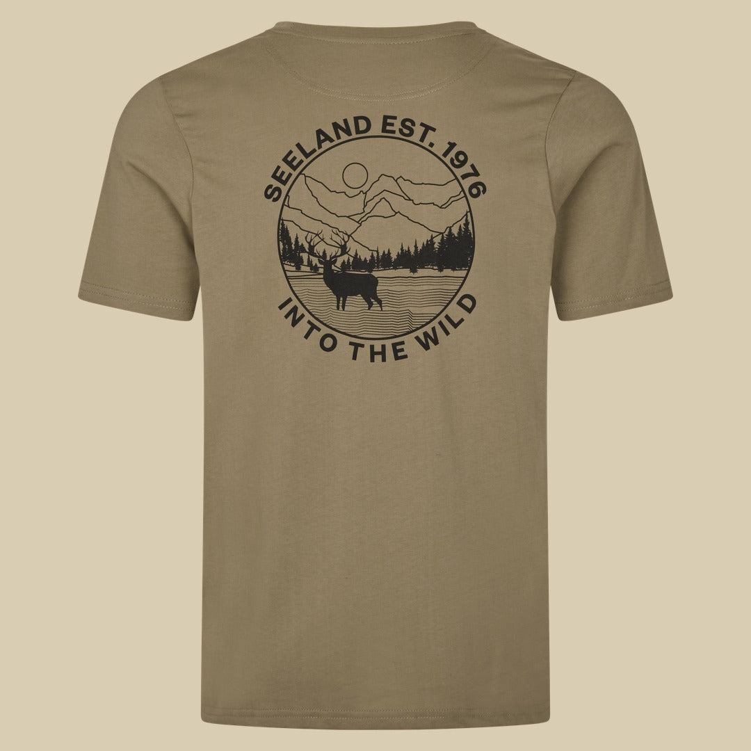 T-shirt Hunting Landscape Seeland - Covert Green