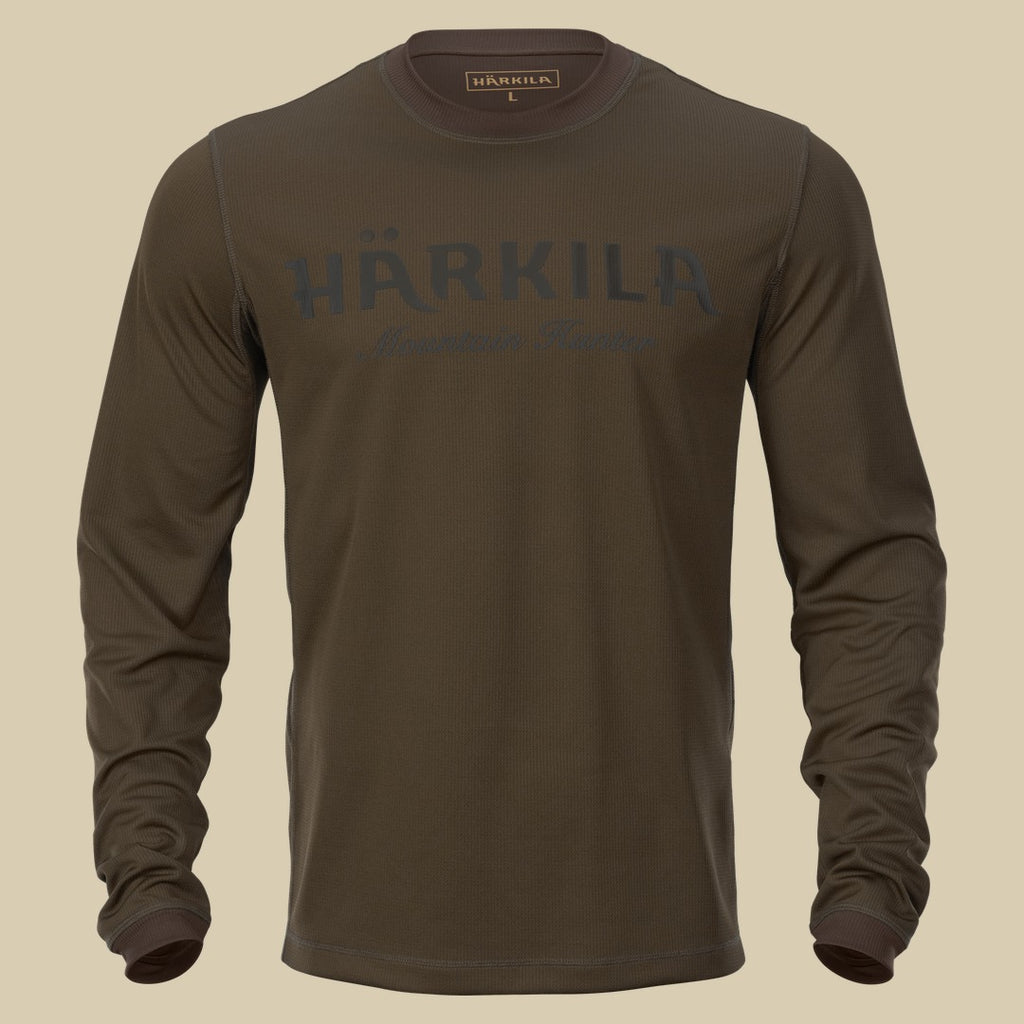 T-shirt manches longues Mountain Hunter Härkila - Hunting green/Shadow brown