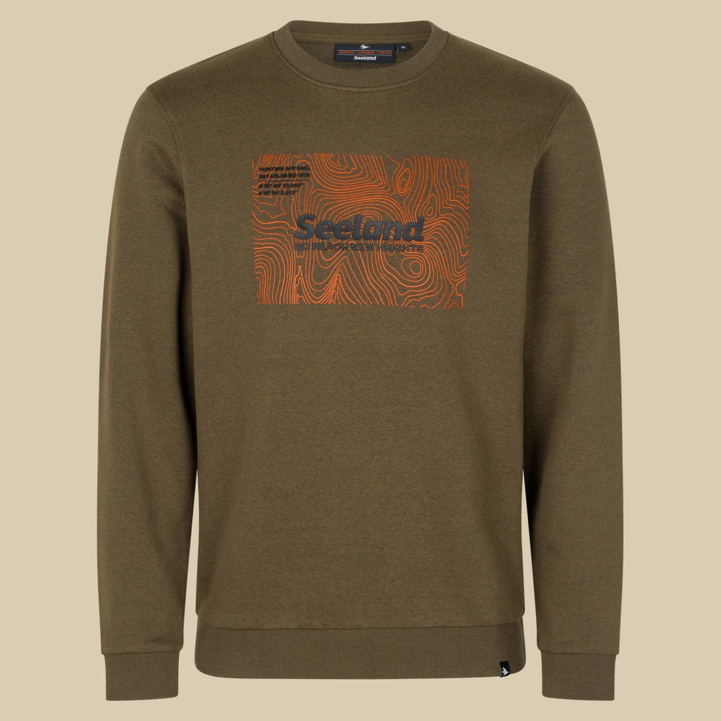 Sweat-shirt Pulse Seeland - Dark Olive Melange