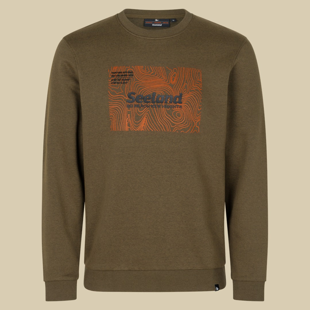 Sweat-shirt Pulse Seeland - Dark Olive Melange