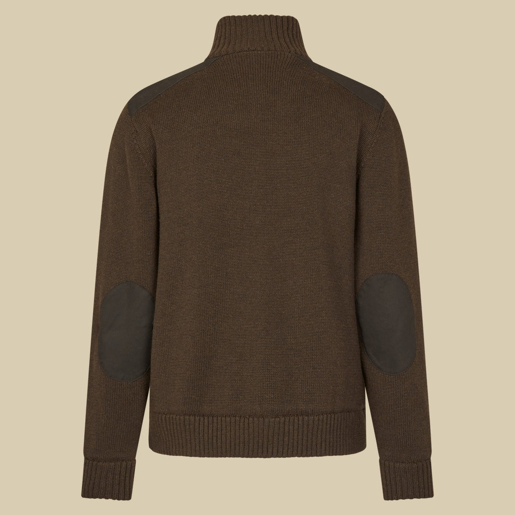 Pull coupe-vent en maille Haze Seeland - Dark Brown