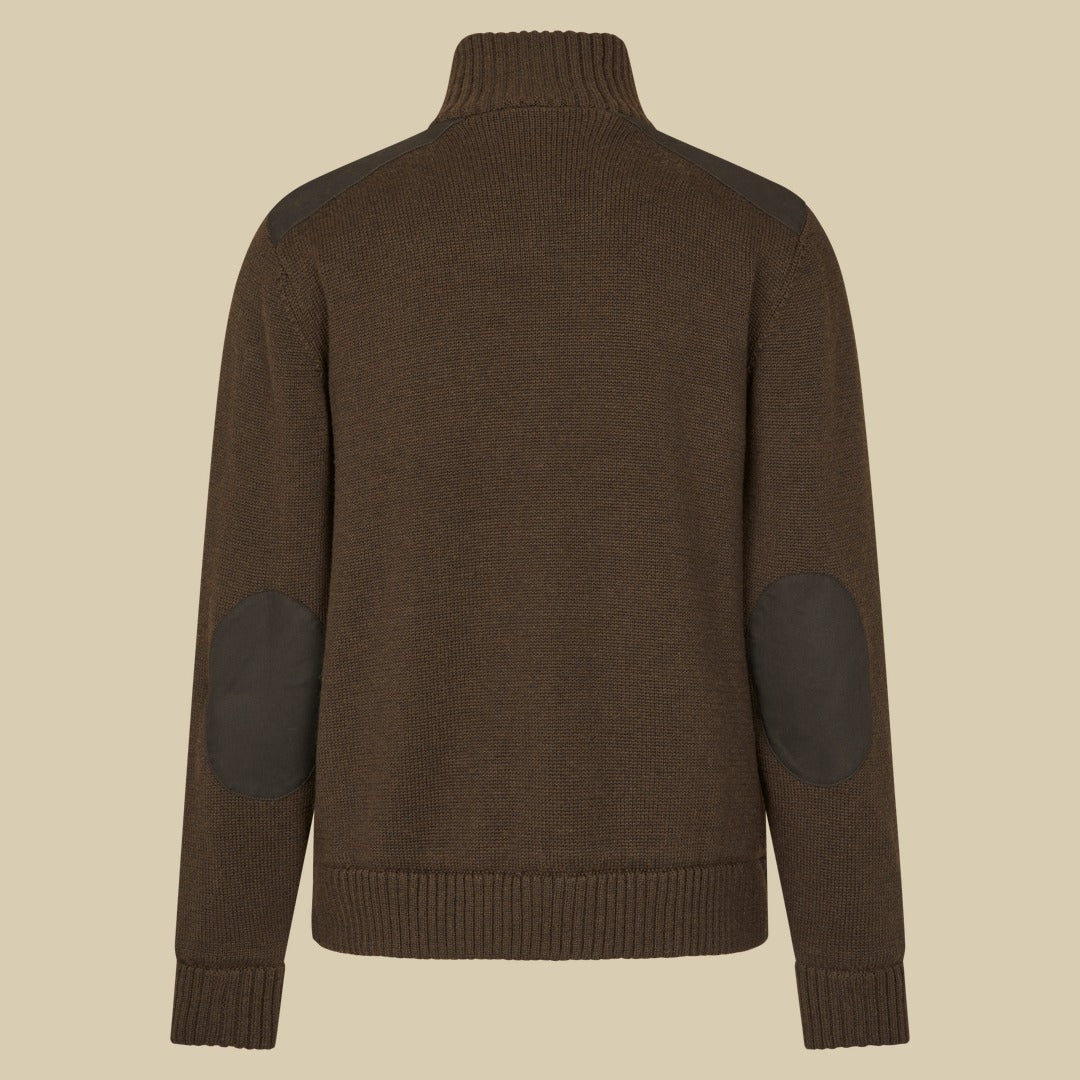 Pull coupe-vent en maille Haze Seeland - Dark Brown