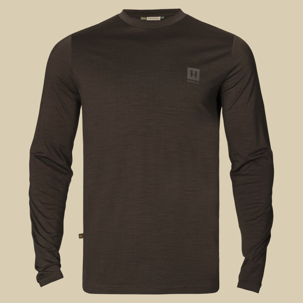 T-shirt manches longues Base All Season Härkila - Shadow brown
