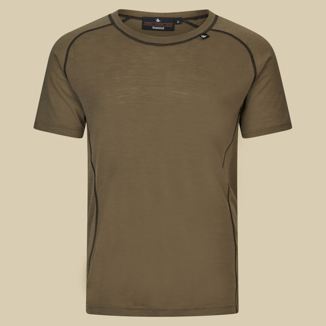 T-shirt Apex en mérinos Seeland - Covert Green