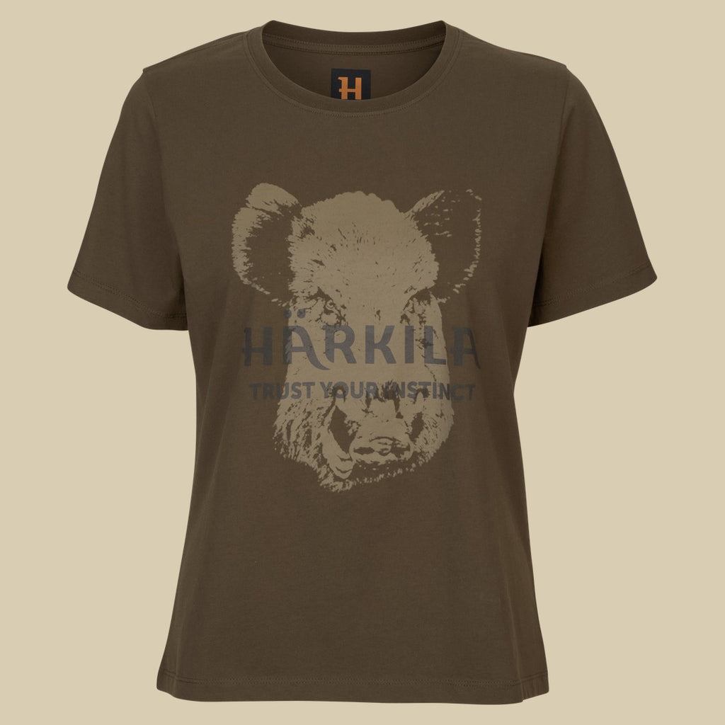 T-shirt Wildboar Femme Härkila - Willow green