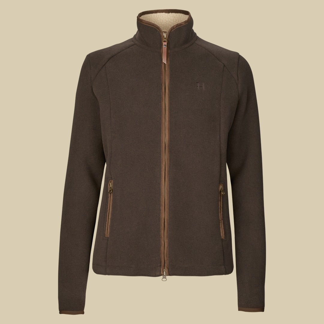 Veste polaire Sandhem Sherpa Femme Härkila - Demitasse brown