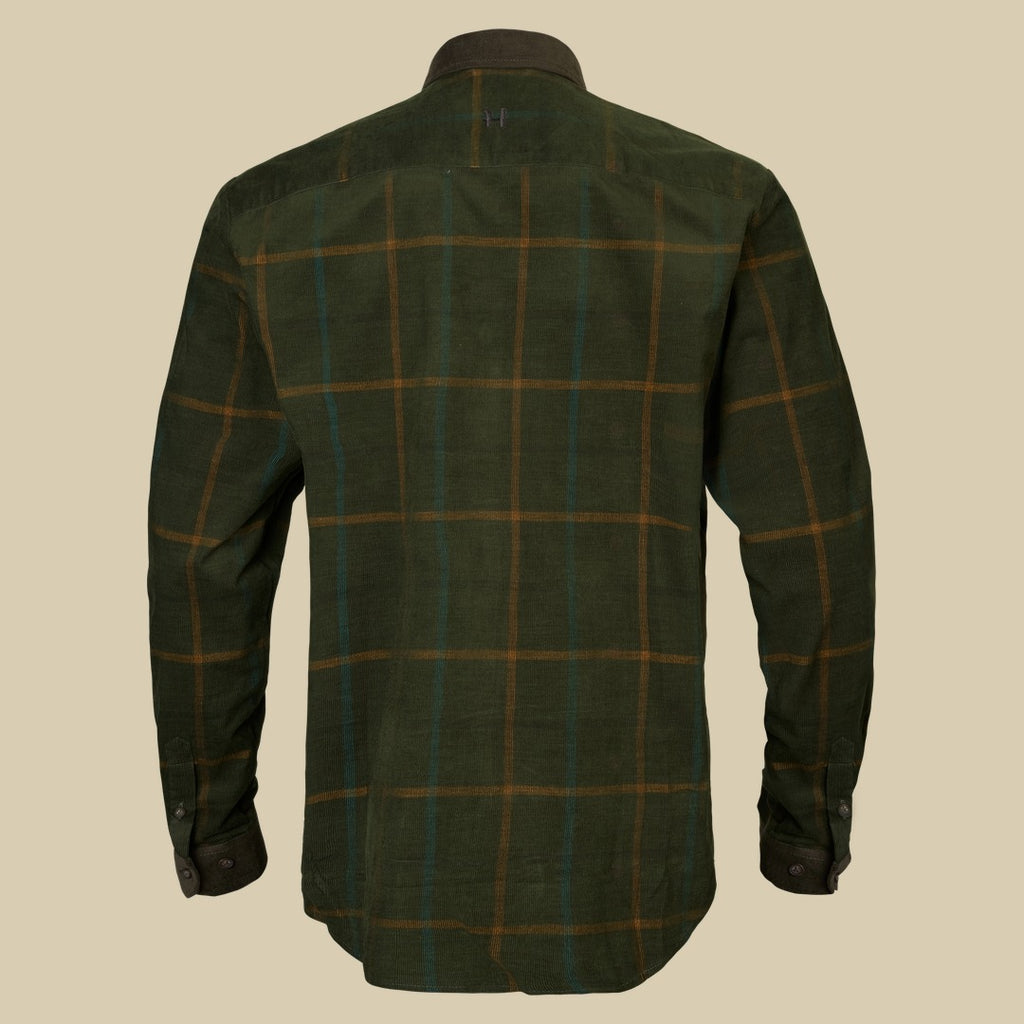 Chemise velours à carreaux Kaldfjord Härkila - Willow green check