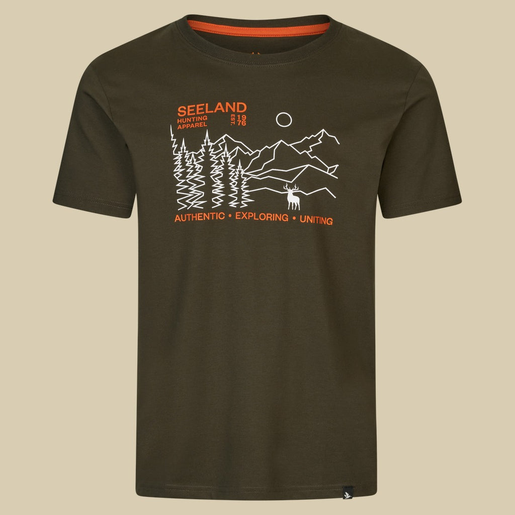T-shirt Landscape Seeland - Pine green