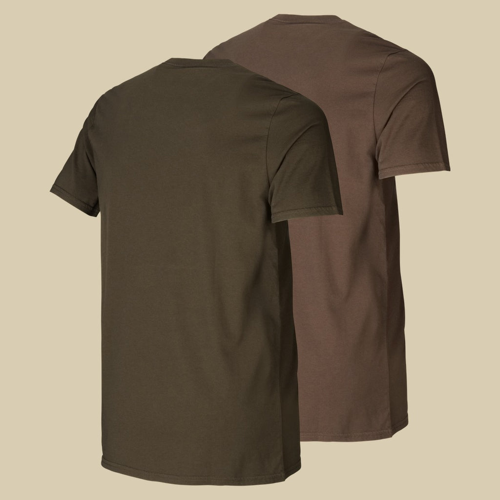 T-shirt Graphic lot de 2 Härkila - Willow green/Slate brown
